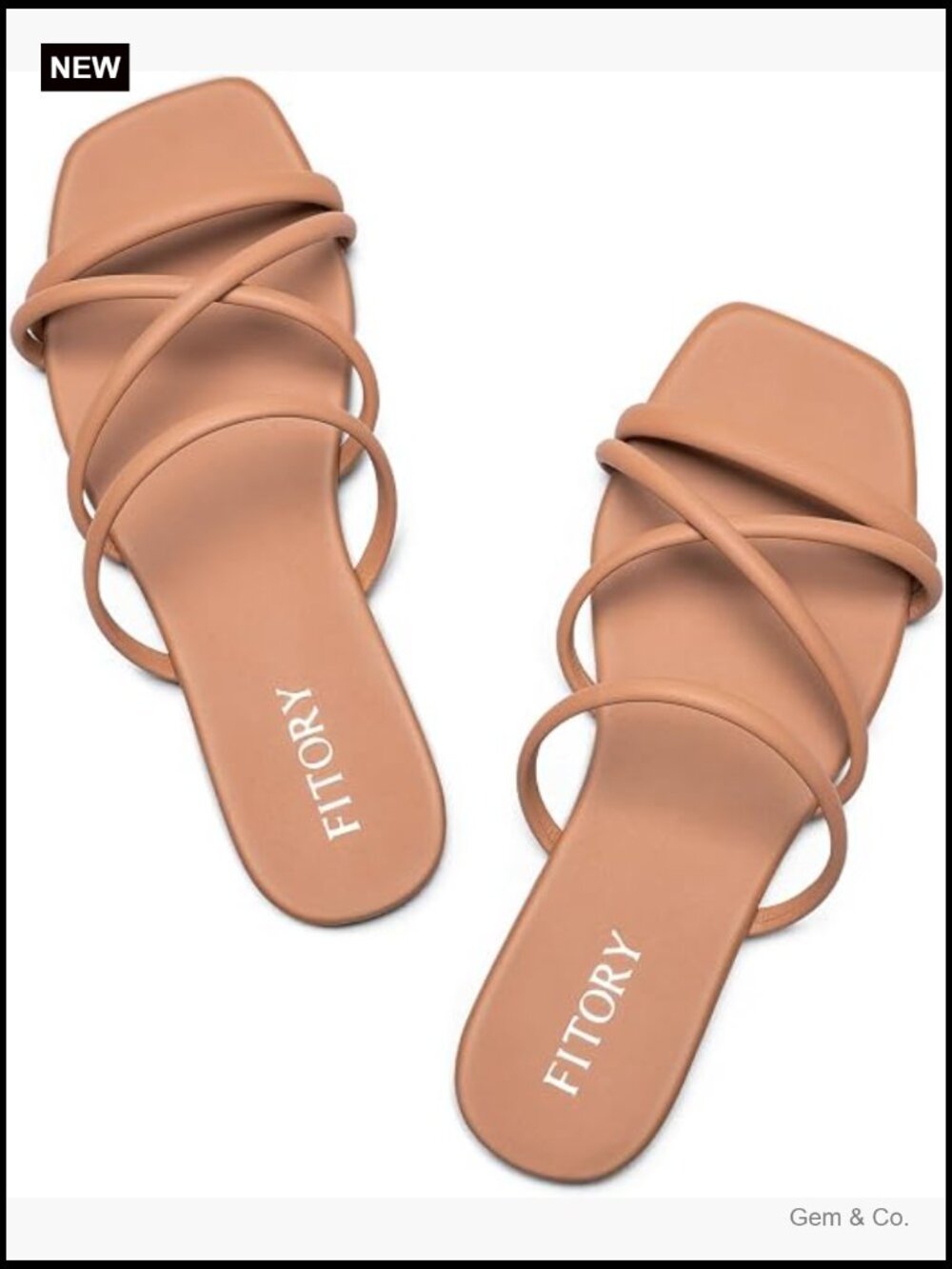Women's Slide Sandals, Chic Cross-Strap & Comfy Flat Shoes for Summer